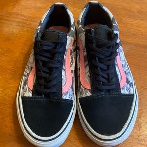 Rose Pattern Old Skool Vans
